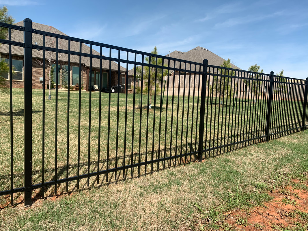 Enid Wrought Iron Fence Installation